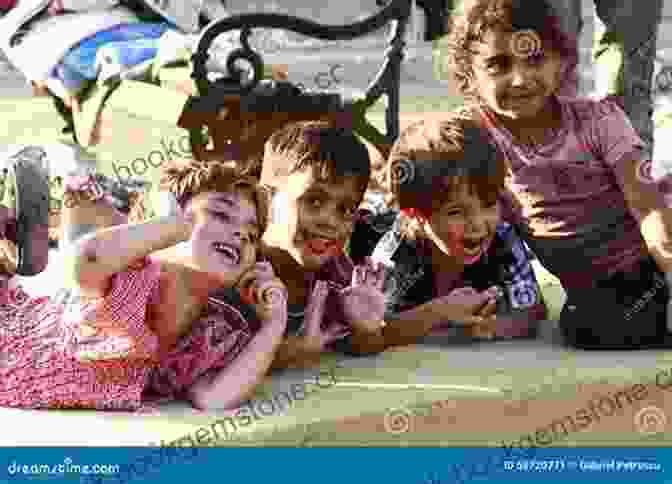 A Group Of Refugee Children Playing And Laughing In A Park The Newcomers: Finding Refuge Friendship And Hope In America