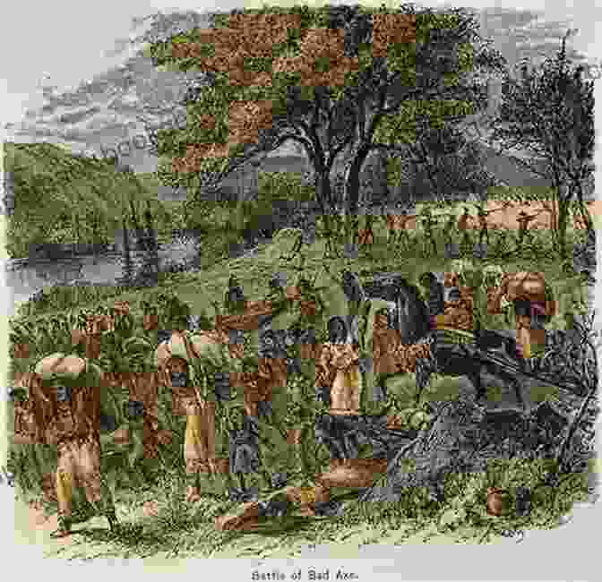 A Painting Depicting A Battle Scene From The Black Hawk War A Black Hawk War Guide: Landmarks Battlefields Museums Firsthand Accounts (Military)