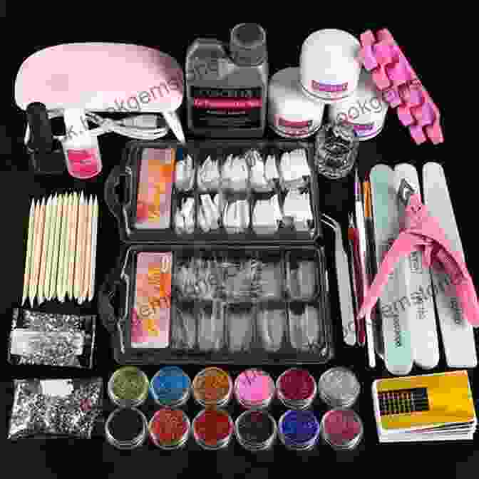 A Professional Nail Kit Set With Tools For Removing Artificial Nails ACRYLIC NAILS AT HOME DIY COMPLETE BEGINNER GUIDE : Step By Step Professionally Tips Removal At Home And Nail Kit Set
