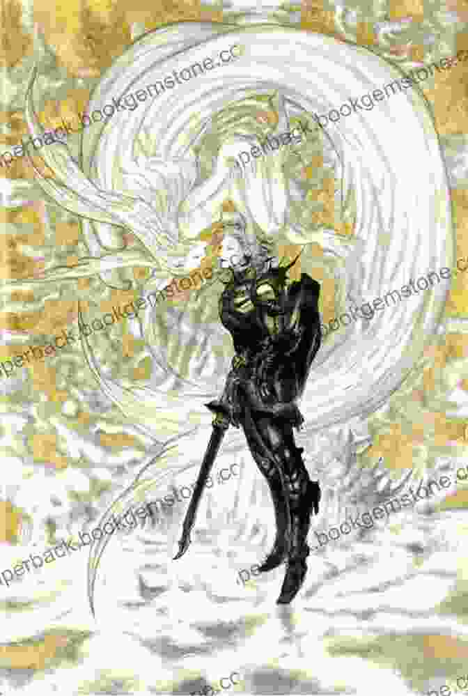 An Illustration By Yoshitaka Amano Depicting The Sword Wielding Cloud Strife From The Final Fantasy VII Video Game Worlds Of Amano Yoshitaka Amano
