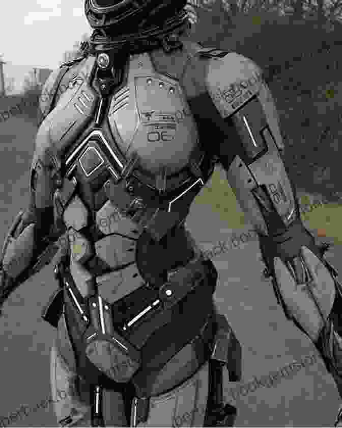 Character Design Showcasing A Futuristic Soldier With Sleek Armor And Advanced Weaponry Animating The Science Fiction Imagination