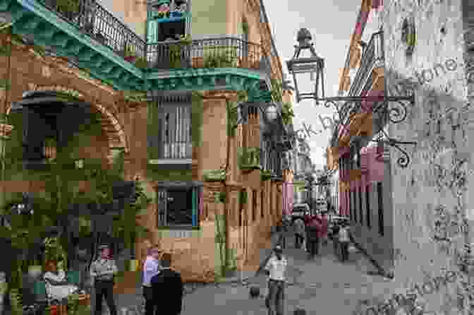 Cobblestone Street In Old Havana, Cuba All The Way To Havana