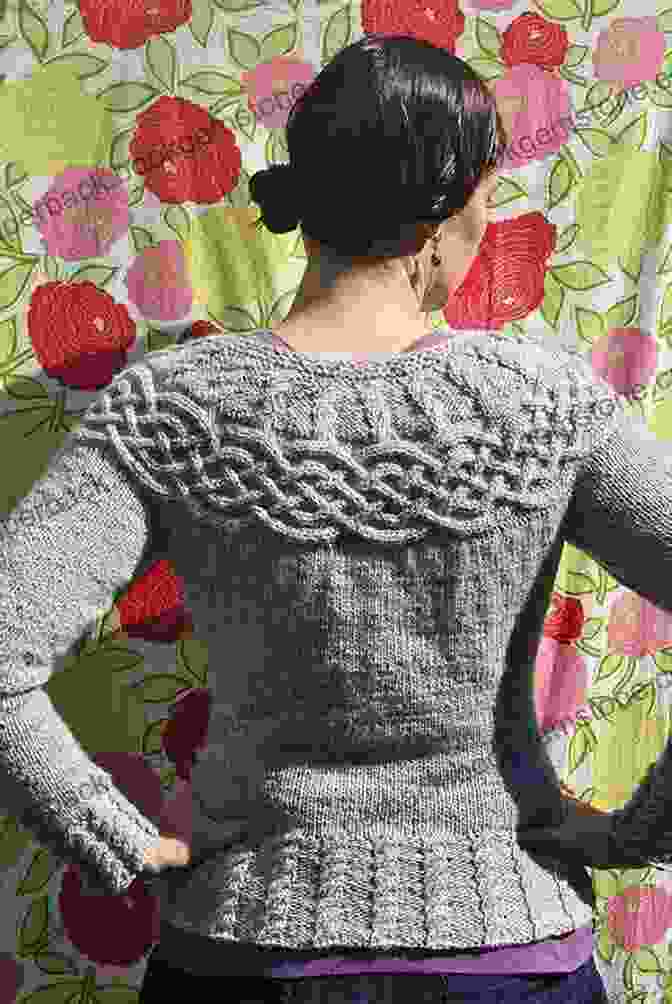 Crochet Winter Solstice Pullover With V Neck And Intricate Cable Patterns Celtic Cable Crochet: 18 Crochet Patterns For Modern Cabled Garments Accessories